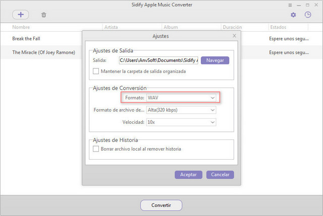 Sidify Music Converter - Convertir Spotify ou Apple