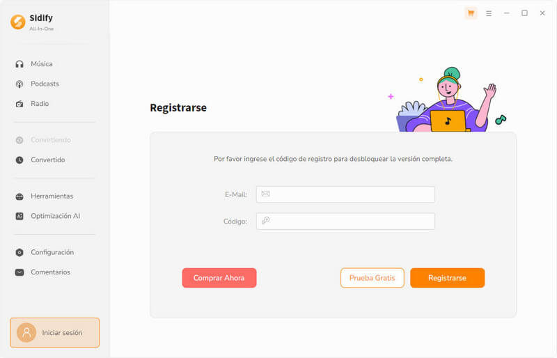 registrar Sidify All-In-One