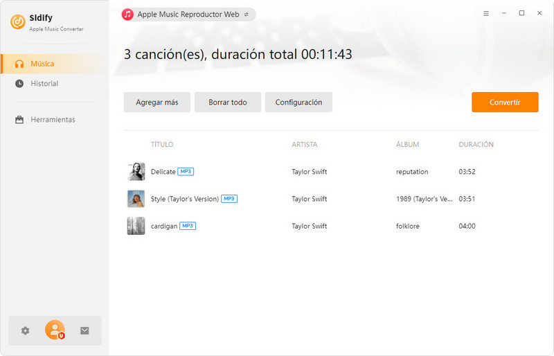Convertir Canciones de Apple Music