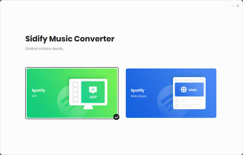 elige el modo de conversión de Spotify