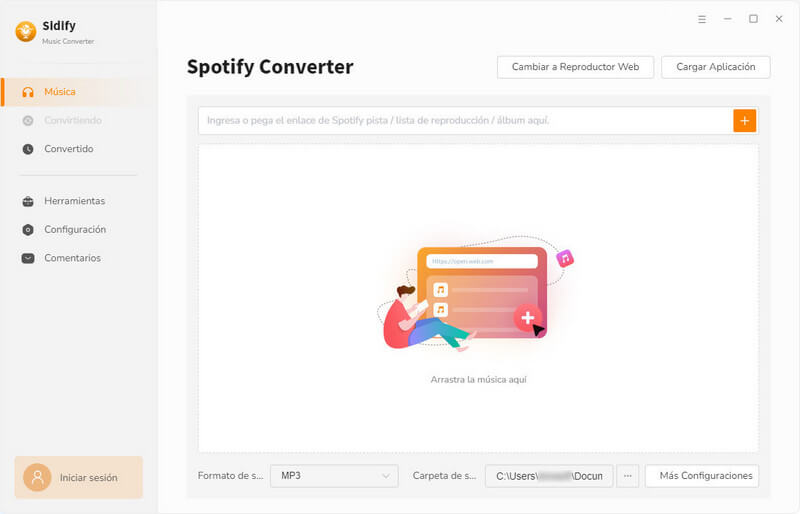 elige el modo de conversión de Spotify