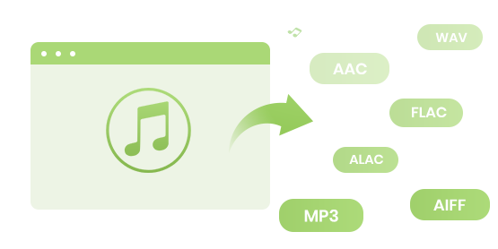Convertir a MP3、M4A、WAV、FLAC