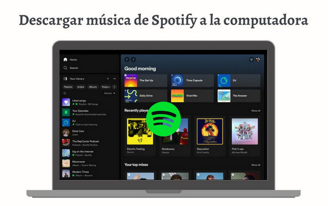 convertir spotify música a mp3 en computadora
