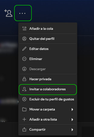 crear listas de reproducción colaborativas en spotifuy