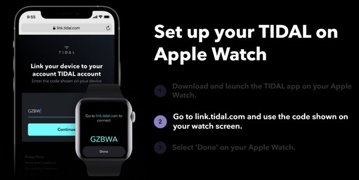 Tidal App en Apple Watch