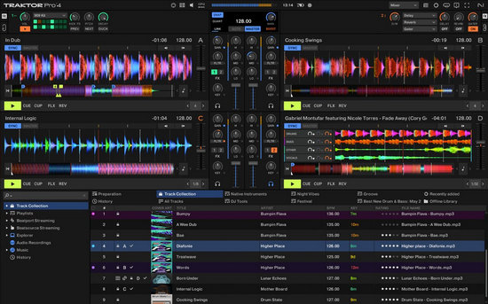 programa de DJ para Spotify: Traktor DJ 4