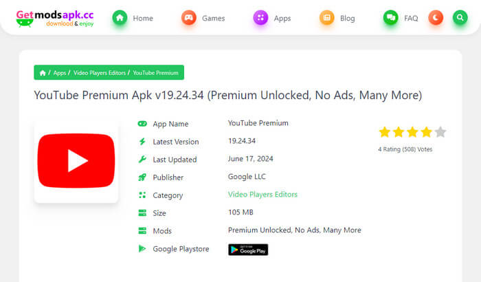 usar YouTube Premium gratis con APK Mod