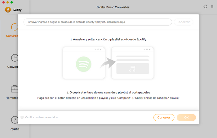 agregar música a spotify music converter